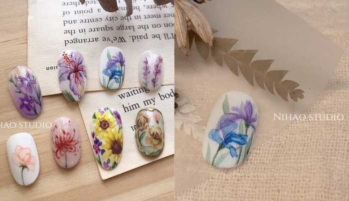 秋冬美甲_秋冬指甲_顯白秋冬美甲.